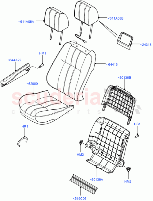 Part Diagram for Land Rover LR023828