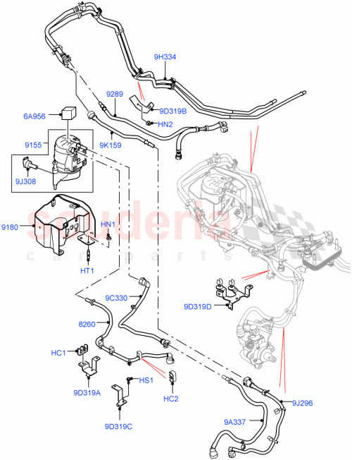 Part Diagram for Land Rover LR116053