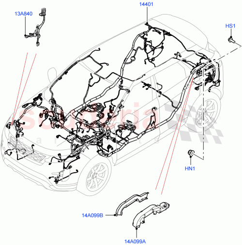 Part Diagram for Land Rover LR155914