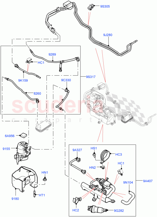 Part Diagram for Land Rover LR139135