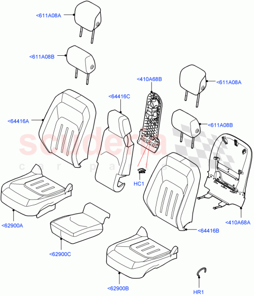 Part Diagram for Land Rover LR156961