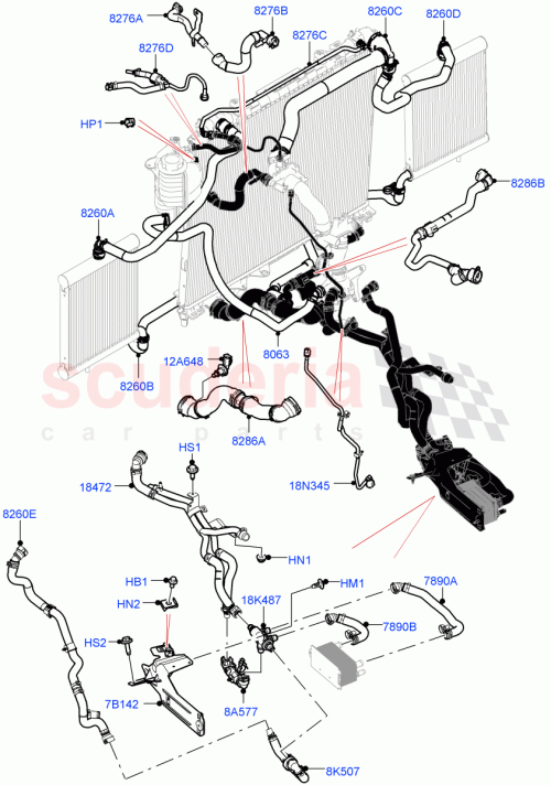 Part Diagram for Land Rover LR121395
