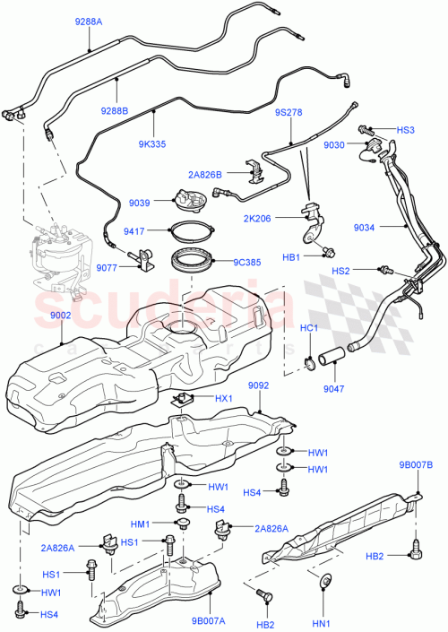 Part Diagram for Land Rover LR043415