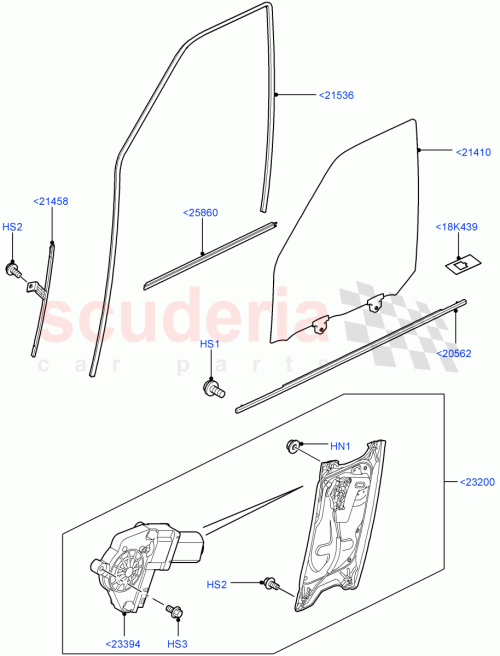 Part Diagram for Land Rover CFE500880