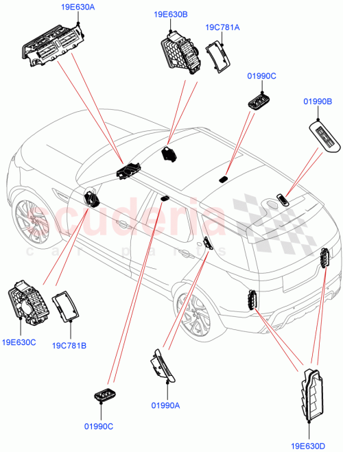 Part Diagram for Land Rover LR089457