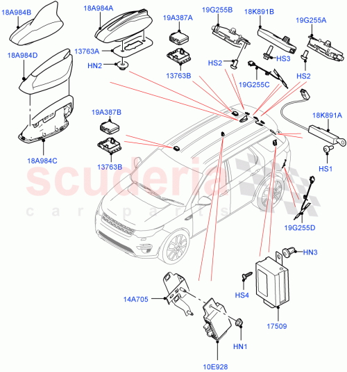 Part Diagram for Land Rover LR164123