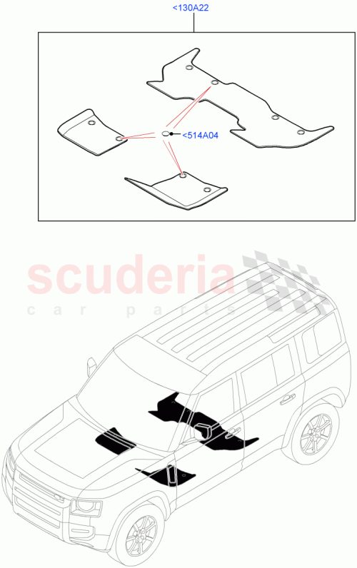 Part Diagram for Land Rover LR131847