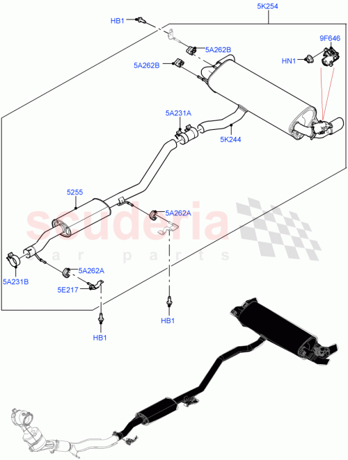 Part Diagram for Land Rover LR142475