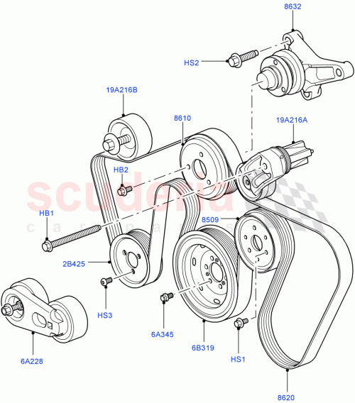 Part Diagram for Land Rover PYP500030