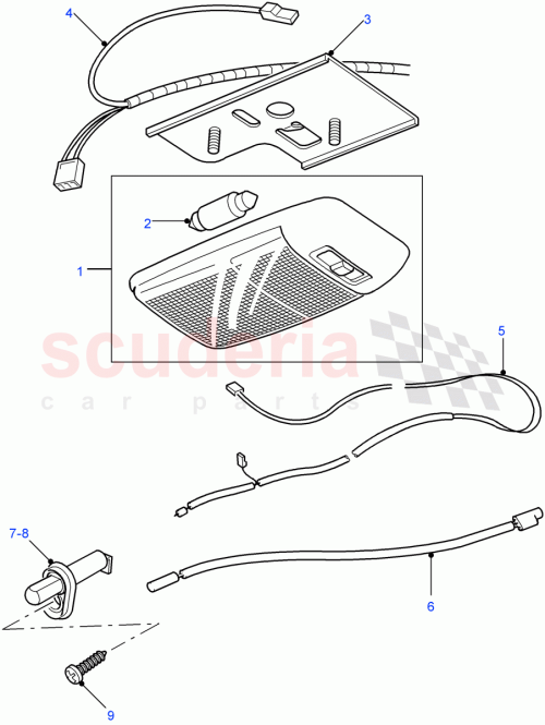 Part Diagram for Land Rover AMR3142
