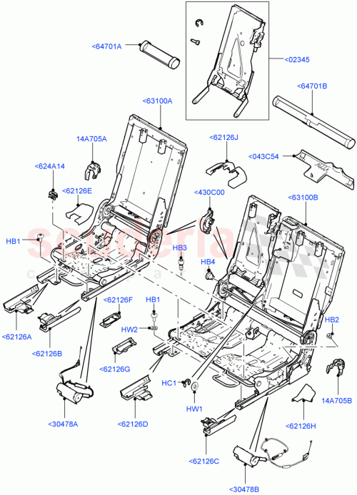Part Diagram for Land Rover LR059300