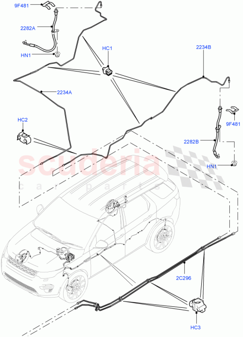 Part Diagram for Land Rover LR104181