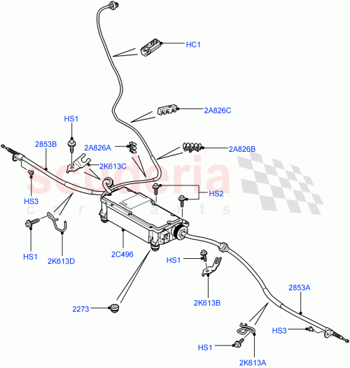 Part Diagram for Land Rover EHV500131