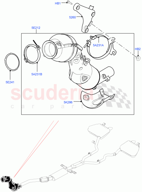 Part Diagram for Land Rover LR104726