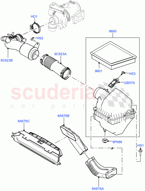 Part Diagram for Land Rover LR141698