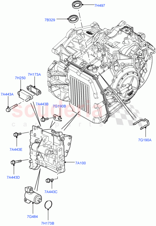 Part Diagram for Land Rover LR002901
