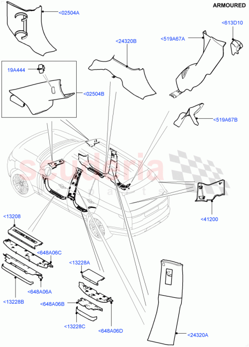 Part Diagram for Land Rover LR108817