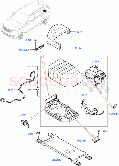 Part Diagram for Land Rover LR141784
