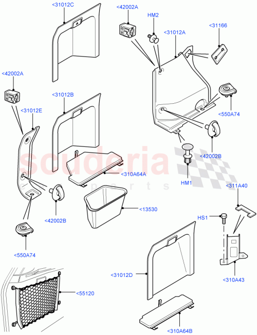 Part Diagram for Land Rover ESD000012PUY