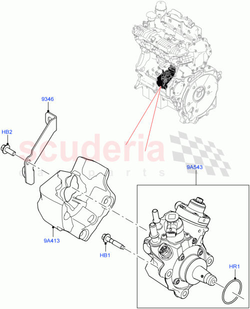 Part Diagram for Land Rover LR139773