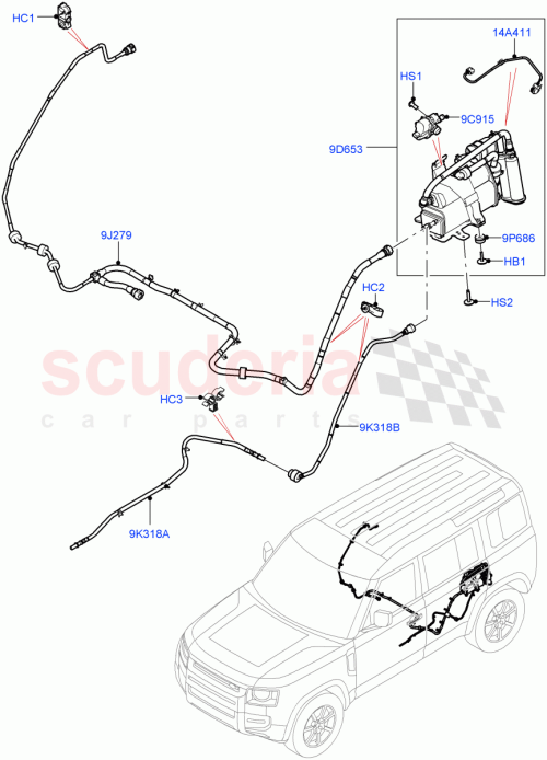 Part Diagram for Land Rover LR134733