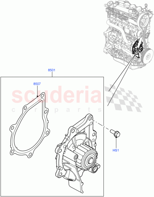 Part Diagram for Land Rover LR002850