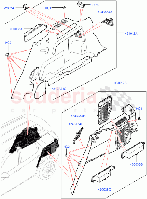 Part Diagram for Land Rover LR112258