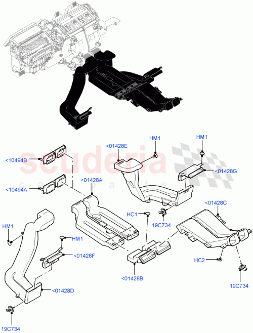 Part Diagram for Land Rover LR129889