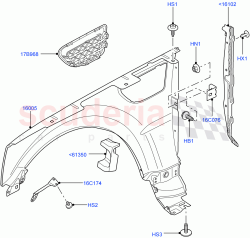 Part Diagram for Land Rover AYP500110