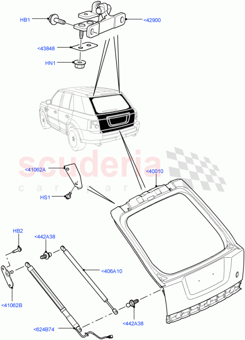 Part Diagram for Land Rover LR095810