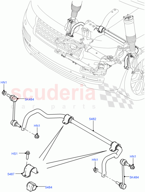 Part Diagram for Land Rover LR038557