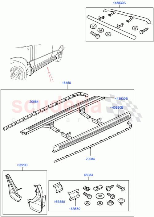 Part Diagram for Land Rover VUB001230