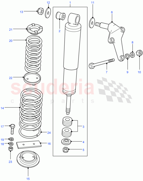 Part Diagram for Land Rover RKB101111