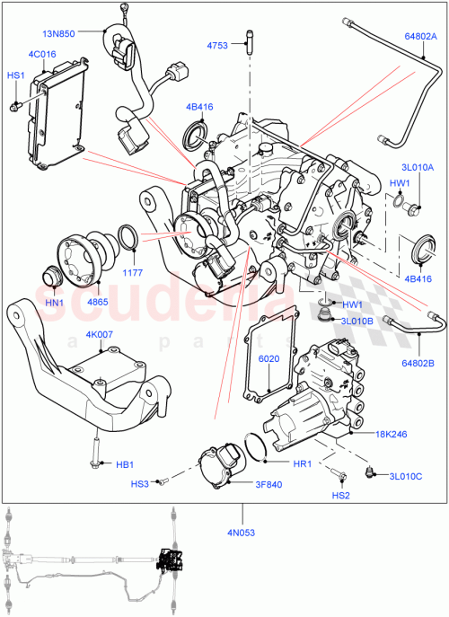 Part Diagram for Land Rover LR051410