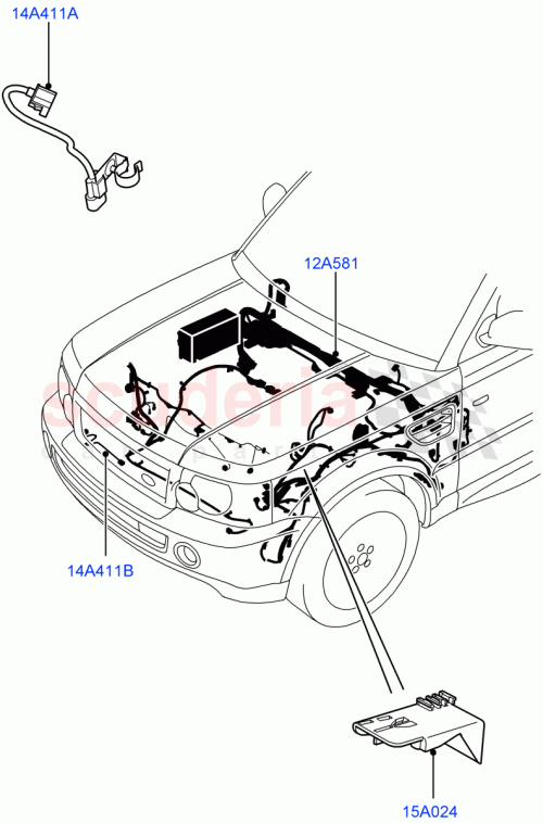 Part Diagram for Land Rover YMB505730