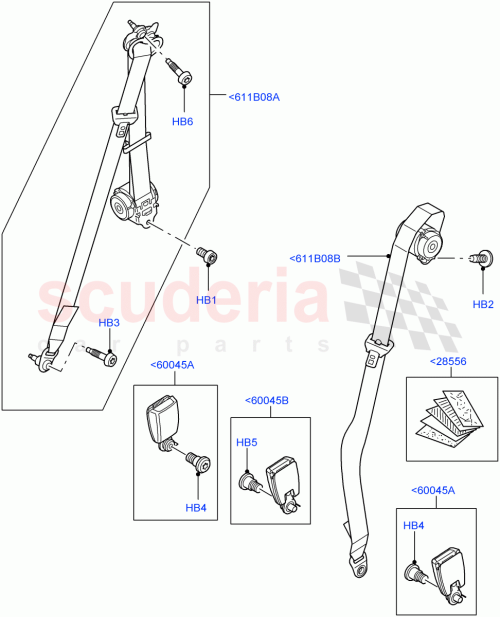 Part Diagram for Land Rover LR009305