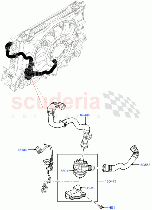 Part Diagram for Land Rover LR146334