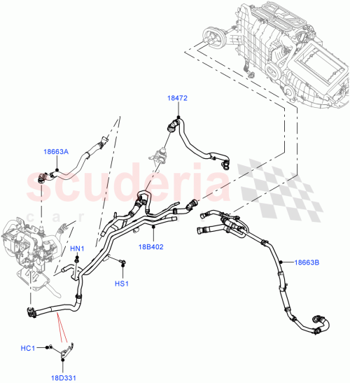 Part Diagram for Land Rover LR141654