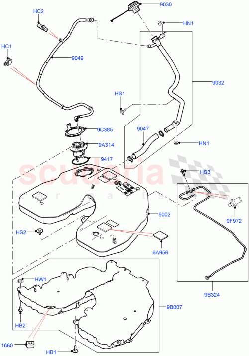 Part Diagram for Land Rover LR062455