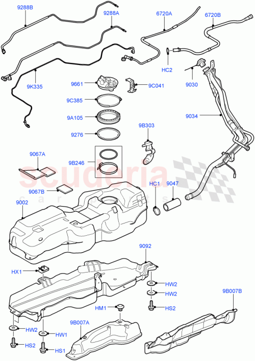 Part Diagram for Land Rover WFZ500130