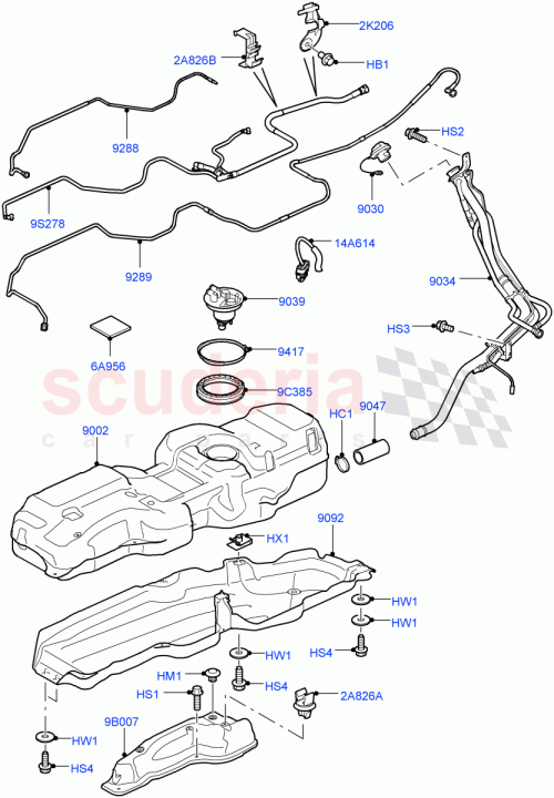 Part Diagram for Land Rover LR013825