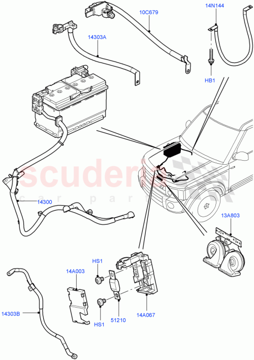 Part Diagram for Land Rover LR010845