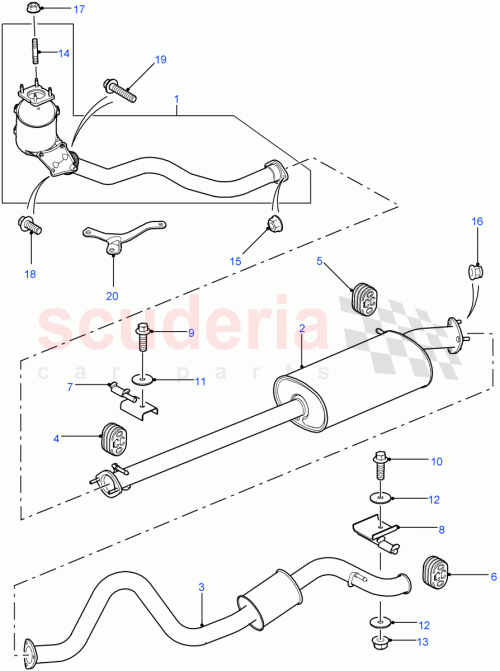 Part Diagram for Land Rover WCE500500