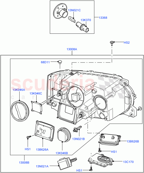 Part Diagram for Land Rover LR000703