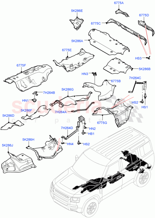 Part Diagram for Land Rover LR153702