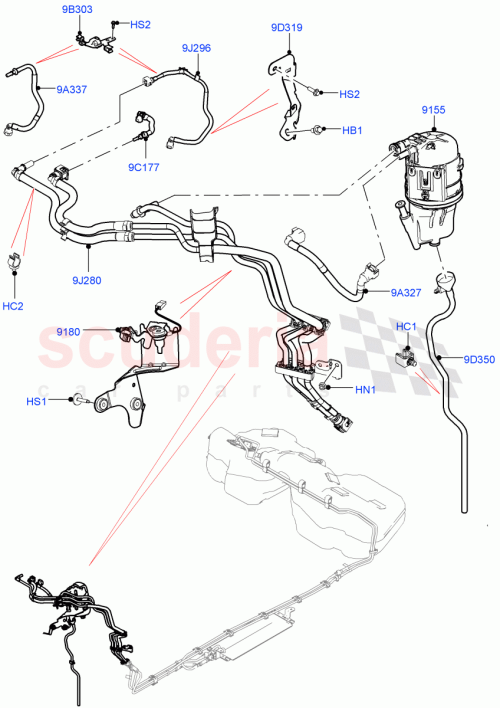 Part Diagram for Land Rover LR141329
