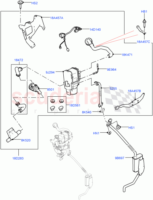 Part Diagram for Land Rover LR102054