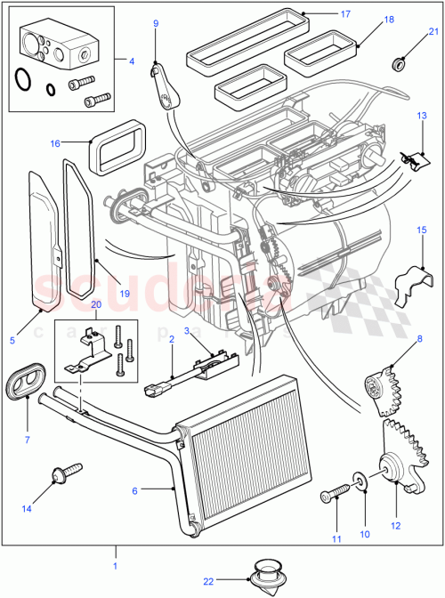 Part Diagram for Land Rover JYC500070