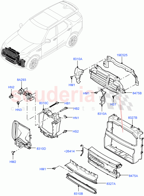 Part Diagram for Land Rover LR104331