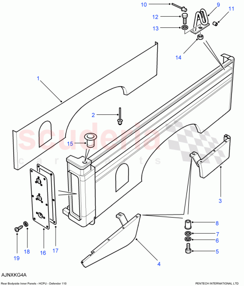 Part Diagram for Land Rover MTC1439